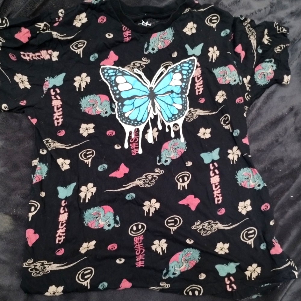 Eighty eight men's butterfly shirt